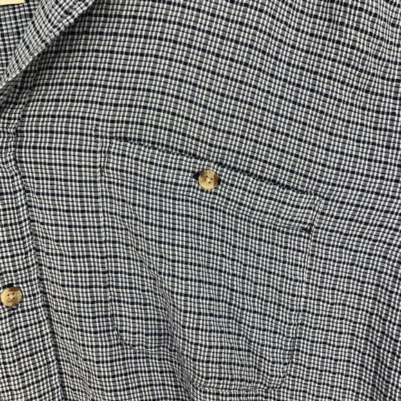Orvis Shirt Mens Extra Large Blue Button Up Plaid Long Sleeve Outdoor Collared - Picture 5 of 9